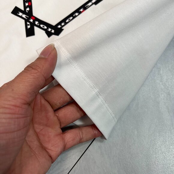 Kiton Printed White Short-Sleeved T-Shirt - Picture 5 of 7